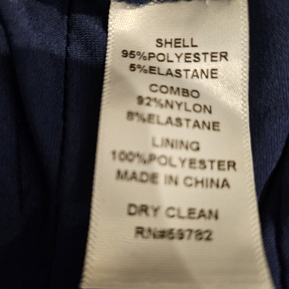 Adrianna Papell Navy Blue Backless Dress - Picture 7 of 8